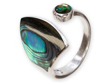 925 Silber Finger-Ring Muschel
