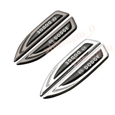 2 Pcs Schwarz Auto Logo WING Dolch Emblem Side Abzeichen Aufkleber Für DODGE