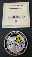 Medaille Münze Borussia Dortmund 29g 40mm DFB-Pokalsieger 1989 BVB Limitiert