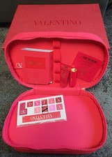 Valentino Beauty Kosmetiktasche Lippenstift Parfümprobe V-Lighter Neu mit Box