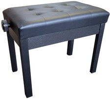 Klavierbank-Sitz-Hocker-schwar