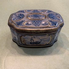 Alte Blechdose Delft - Kekse Schokolade Bonbons