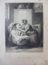 Orig. Stahlstich: Des Kindes