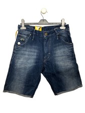 G-Star Unisex Herren Damen Jeans Shorts Kurzehose Arc 3d Loose, Blau, W27