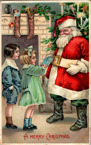 Weihnachten merry christmas - ak,