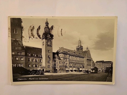 Chemnitz markt mit denkmäler - mit,