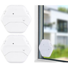 VisorTech 2er-Set extradünne Glasbruchmelder, 2 Stufen, 95 dB,  54 Monate