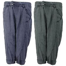 Khujo Damen Bermudas 3/4 Hose Damenhose Harems-Hose Haremshose