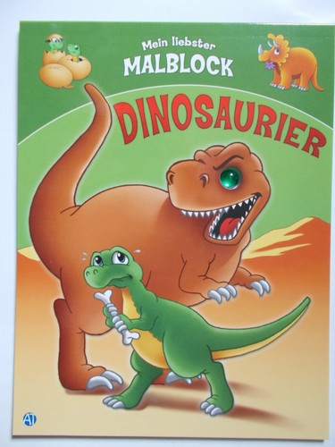 Malblock dinosaurier mit - dinosaurier,