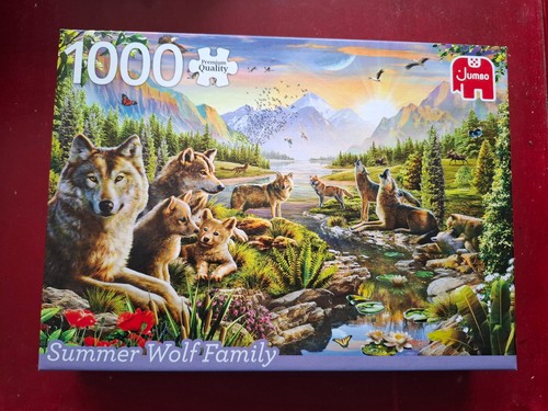 Puzzle summer wolf family 1000 - puzzle,