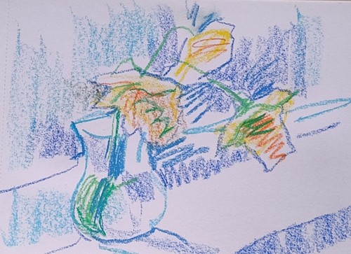 Original pastellzeichnung - original,