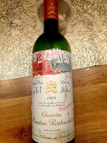 Seltene flasche chateau mouton - flasche,