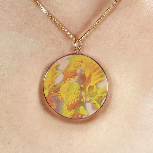 Gold hologramm anhänger - 9,