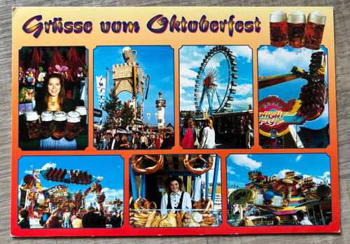 Postkarte oktoberfest - postkarte,