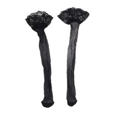 Stay Ups, Damen, Schwarz #TVh