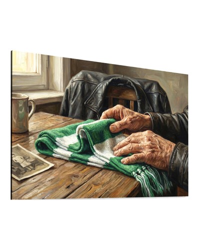 Fußball fan gemälde schal - gemälde,