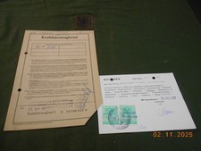 KFZ-Brief Pappe Kraftfahrzeugbrief VW Volkswagen Bulli T2 Typ 21 von 1967 1.Hand