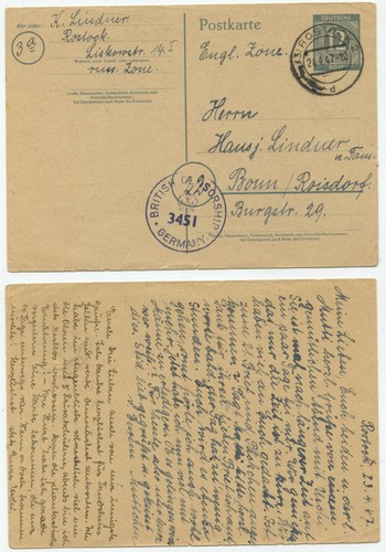 36908 ganzsache 954 - -, p