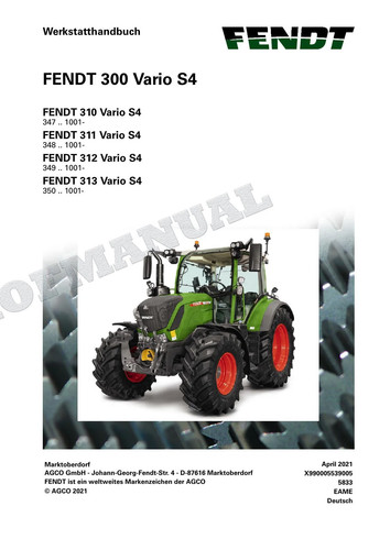 Fendt 300 310 - fendt,