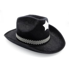Cowboy hut schwarz herren - schwarz,