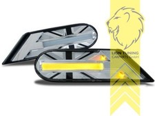 LED Seitenblinker für Mini Cooper One R56 R57 Union Jack chrom