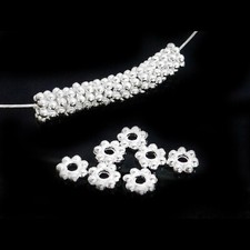 Metallperlen Spacer Blumen 4