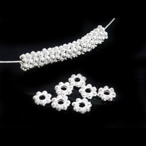 Metallperlen spacer blumen - metallperlen,