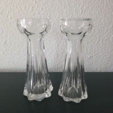 2 Designer Glas Kerzenständer