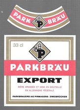 Bieretikett Parkbrauerei AG