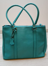 C&A Damenhandtasche aus Leder in türkis