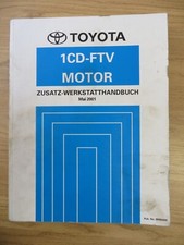 Toyota Zusatz Werkstatthandbuch 1CD-FTV Motor RAV4 , Mai 2001