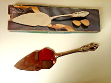 Tortenheber, versilbert, 140 Gramm, schöne Verzierung, Originalverpackung