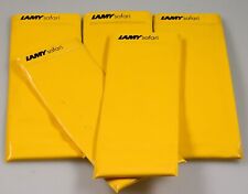 Vintage 5 x Lamy Safari Füller Stift Etui Kunststoff plastic pen pouch yellow