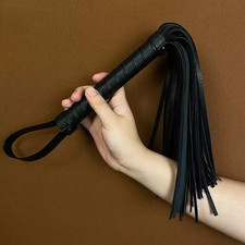 42CM PU Leder Peitsche Bondage Paddle Flogger Paar Rollenspiel Flirten SM Spiele
