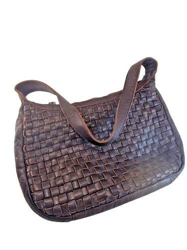 Ledertasche geflochten leder - ledertasche,