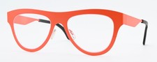 THEO BELGIUM Brille Mille+33 Panto Tropfen Matt Neon Orange Mondän Art Design