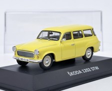 Skoda 1202 STW (1964) gelb + Plexiglasbox DeA 1:43
