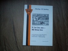Programm    Wismut Gera  -  FC