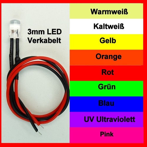 Led 3mm farben zur - 9, auswahl