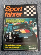 Sportfahrer 11/1975 nat. Und int. Motorsport vom Slalom bis zur Rundstrecke