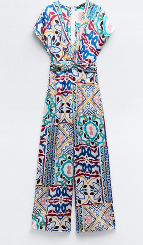 Zara stylischer bunter overall - zara,