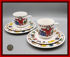 WEIHNACHTEN - Kaffee-Gedeck mit weihnachtlichem Motiv - 2 Sets - Schön bunt