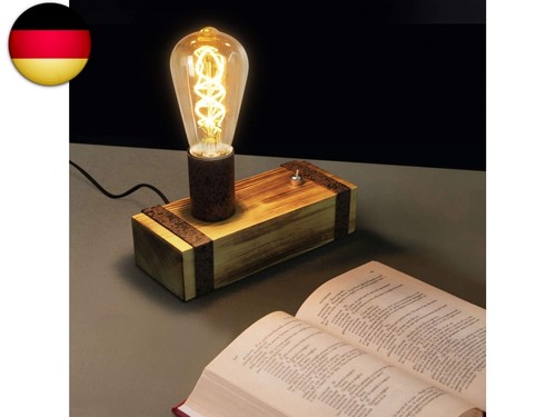 Gbly vintage tischlampe holz - gbly,