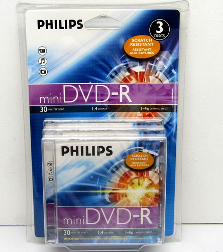 3er pack philips mini dvd - 3er,