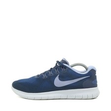 Nike Damen Free RN Sneaker Blau Mesh Low-Top Atmungsaktiv Laufschuh EU 39