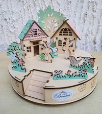 LED Osterhasen Haus mit Deko