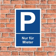 Schild Parkplatz Nur für
