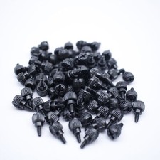 5x PC Gehäuse Daumenschrauben Rändelschrauben 32x6mm schwarz