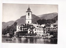 D7317) ST. WOLFGANG mit Schafberg - Kirche Boote Ruderboot Hotel