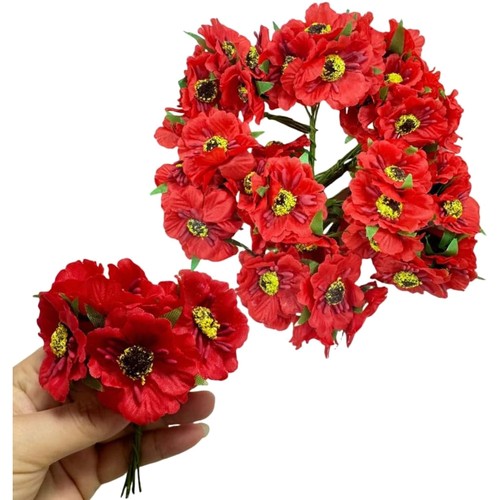 Künstliche mini mohnblumen - künstliche, mini-mohnblumen